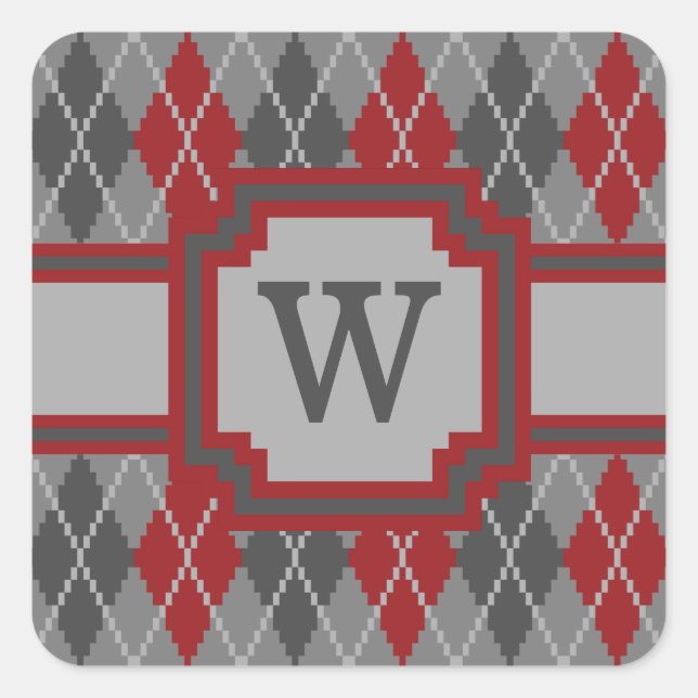 Ashes and Embers Argyle Sticker (Front)