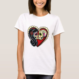 Ashes Day Of The Dead Sugar Skull Lovers T-Shirt