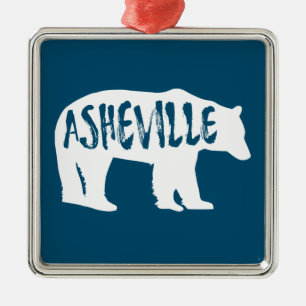Asheville Bear Metal Ornament