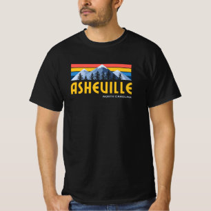 Asheville Mountains Retro Vintage T-Shirt