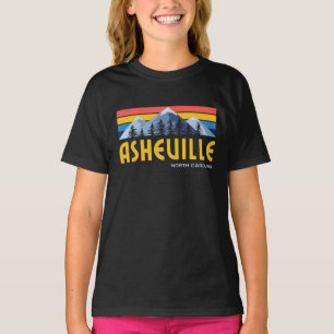Asheville Mountains Retro Vintage T-Shirt