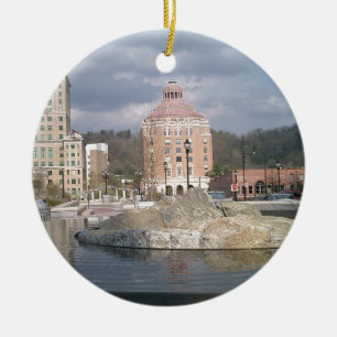 Asheville nc fountain ceramic tree decoration