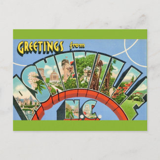 Asheville NC Retro Vintage Postcard