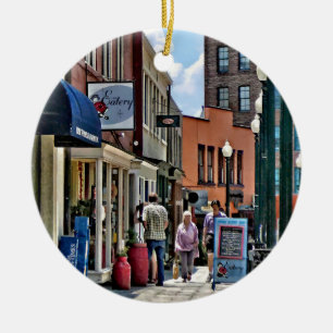Asheville NC - Wall Street Ceramic Ornament
