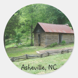 Asheville, North Carolina Classic Round Sticker