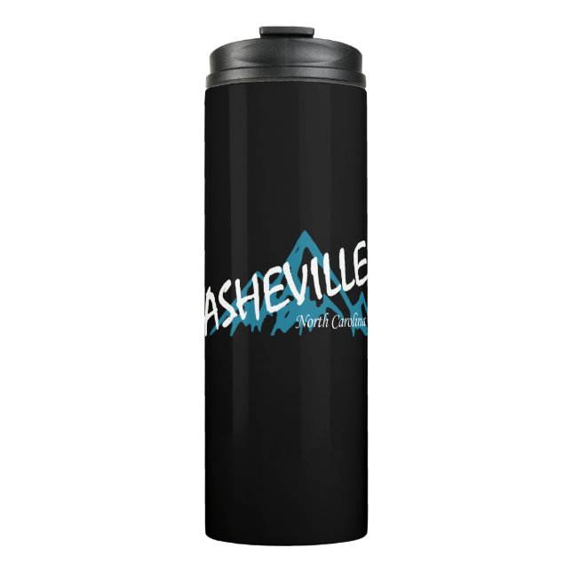 Asheville North Carolina Mountains Thermal Tumbler (Front)
