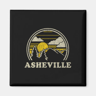 Asheville North Carolina Nc T Shirt Vintage Hiking Magnet
