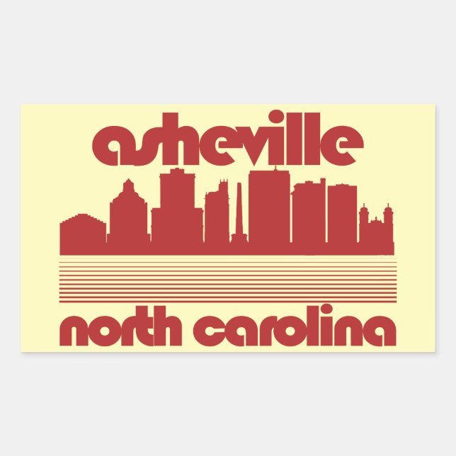 Asheville,North Carolina Rectangular Sticker (Front)
