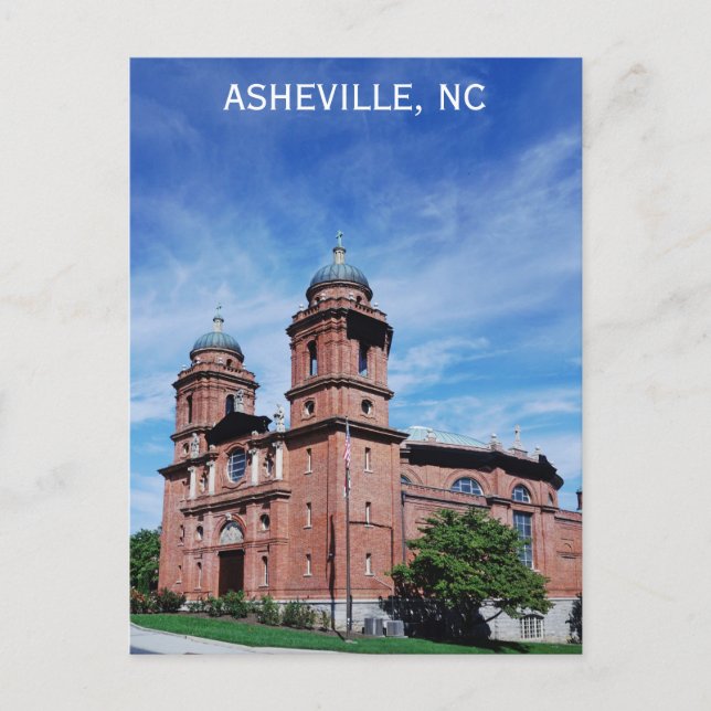 Asheville North Carolina Saint Lawrence Church Postcard (Front)
