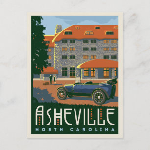 Asheville, North Carolina   Save the Date Announcement Postcard