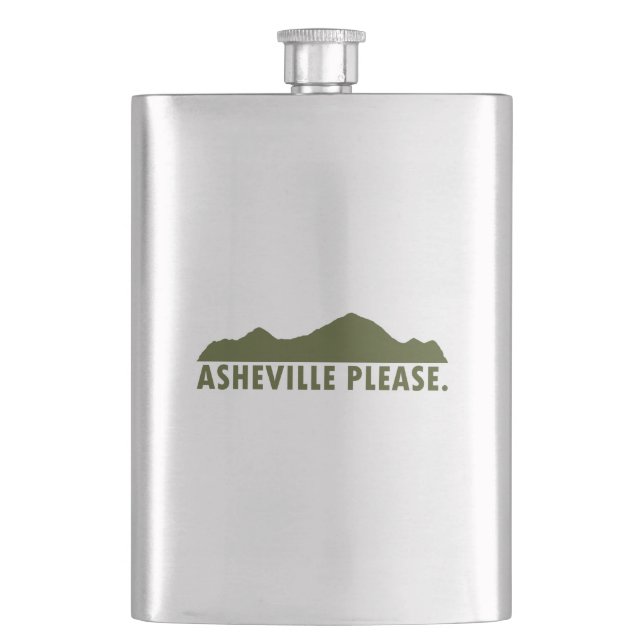 Asheville Please Hip Flask (Front)
