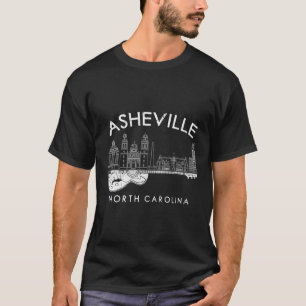 Asheville Souvenir Men North Carolina Lover Music  T-Shirt