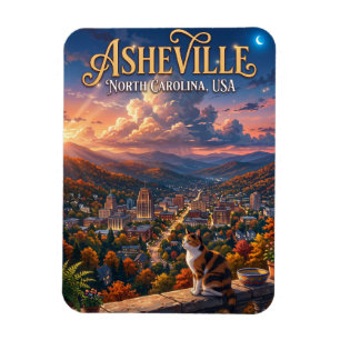 Asheville USA Magnet