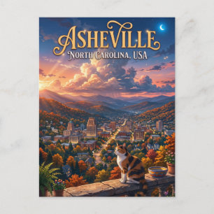 Asheville USA Postcard