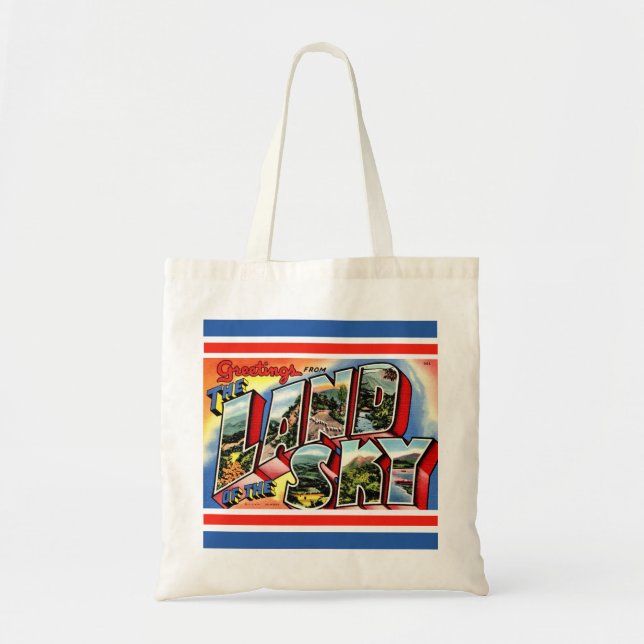  Asheville's Land of the Sky Canvas Tote (Front)