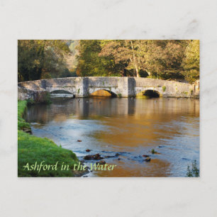 Ashford in the Water Derbyshire souvenir photo Postcard