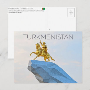 Ashgabat, Turkmenistan Travel Postcard