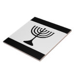 Ashkenazi Yiddish Flag Ceramic Tile<br><div class="desc">6” x 6” square ceramic tile with an image of what is called the “Yiddish flag.” It is most recognisable due to its obvious and uncanny resemblance to the blue-and-white flag of Israel, itself modelled on the Jewish prayer shawl. Indeed the “Yiddish flag” looks like an inverted Israeli flag, an...</div>