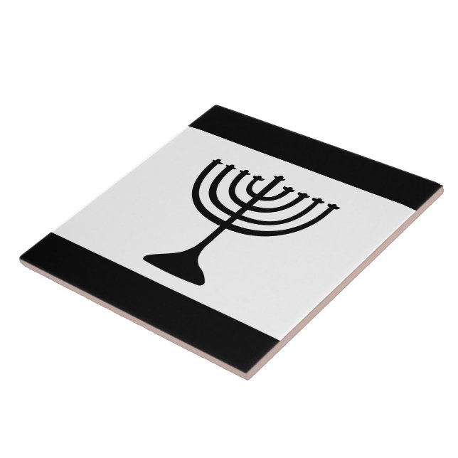 Ashkenazi Yiddish Flag Ceramic Tile (Side)