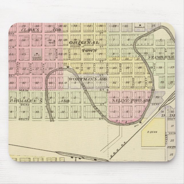 Ashland and Wahoo, Nebraska Mouse Pad (Front)