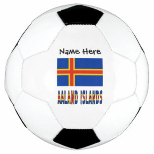 Ashland Islands Ålander Flag Personalised Soccer Ball