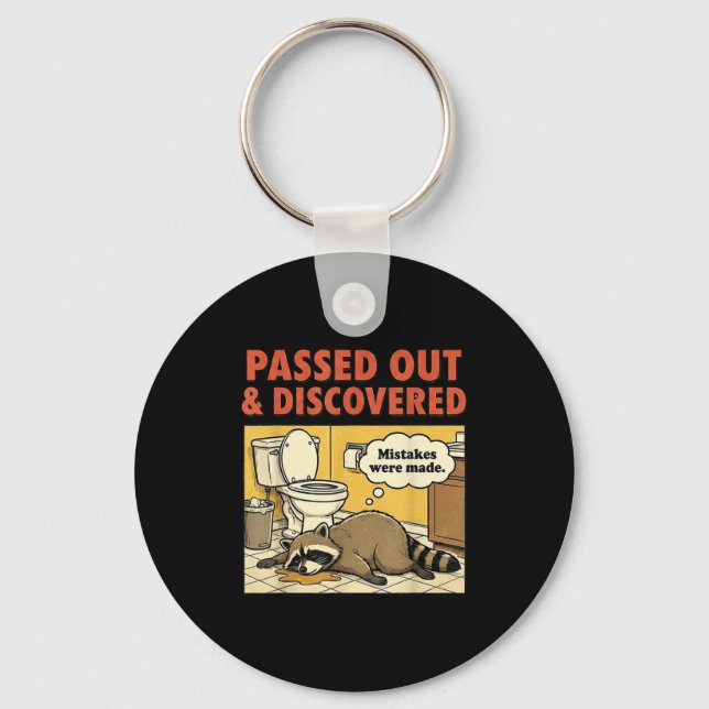 Ashland Liquor Bandit Raccoon Funny  Key Ring (Front)