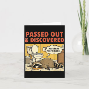 Ashland Liquor Bandit Racoon Funny Card