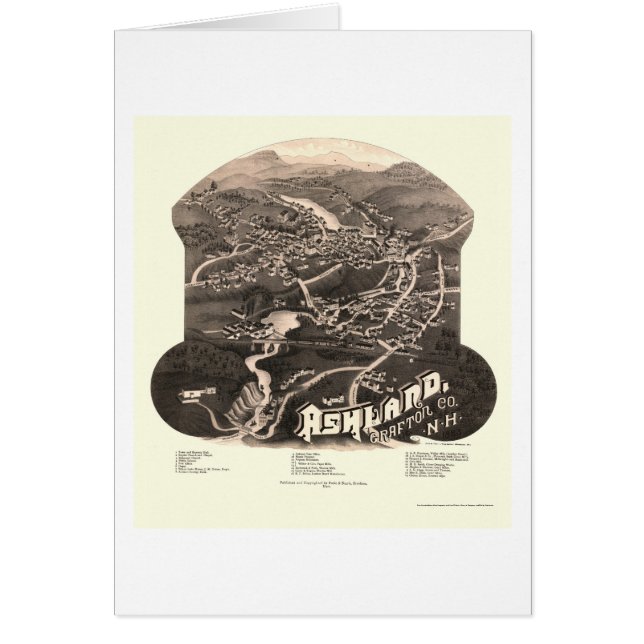 Ashland, NH Panoramic Map - 1886 (Front)