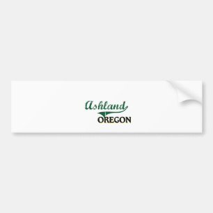 Ashland Oregon Classic Design Bumper Sticker