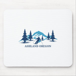 Ashland Oregon Ski Resort Skiing Skier Mouse Pad