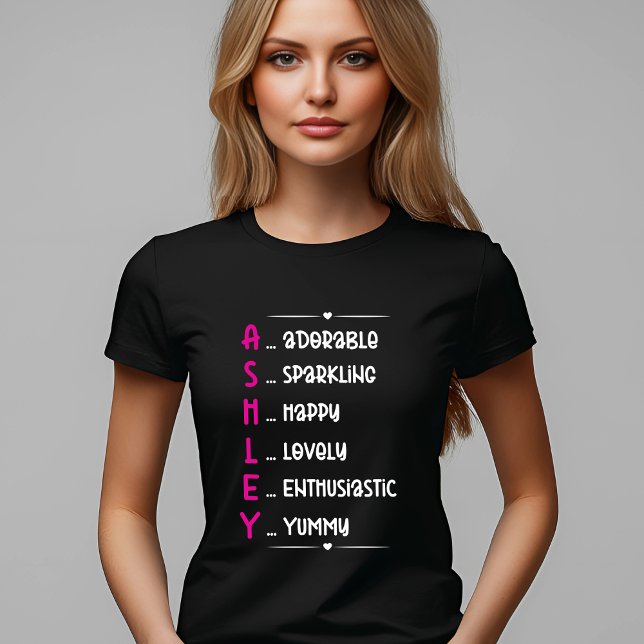 Ashley Acronym Design for Fun Personalisation T-Shirt (Creator Uploaded)
