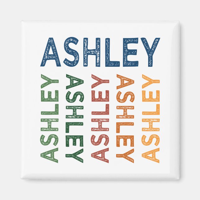 Ashley Cute Colourful Magnet (Front)