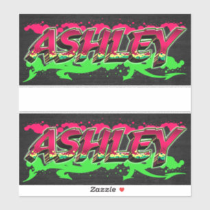 Ashley First Name Graffiti Sticker