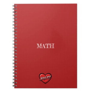 Ashley Heart Red Notebook