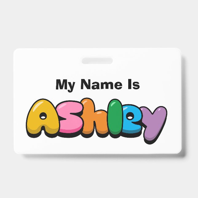 Ashley ID Badge (Front)