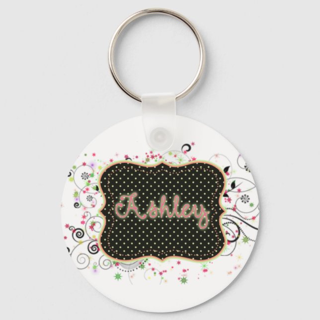 Ashley Nameplate Key Ring (Front)