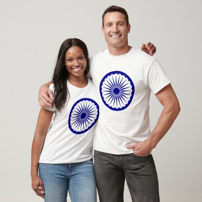 Ashoka Chakra (1947–1950) Symbol Classic Round Sti T-Shirt (Unisex)