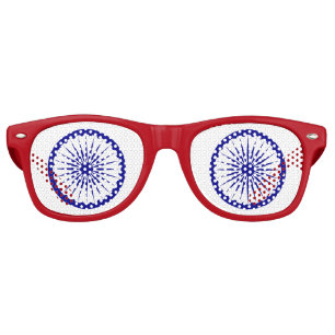 Ashoka Chakra (1947–1950) Symbol Retro Sunglasses