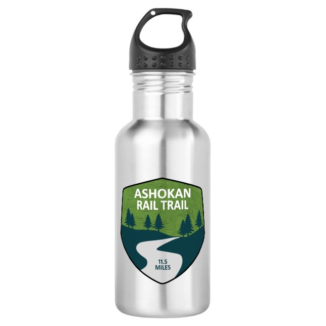 Ashokan Rail Trail New York 532 Ml Water Bottle (Front)