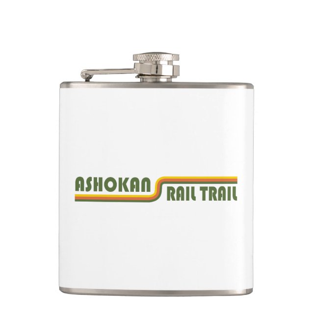 Ashokan Rail Trail New York Hip Flask (Front)