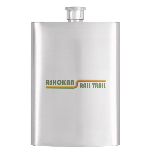 Ashokan Rail Trail New York Hip Flask (Front)