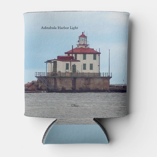 Ashtabula Harbour Light can cooler (Front)