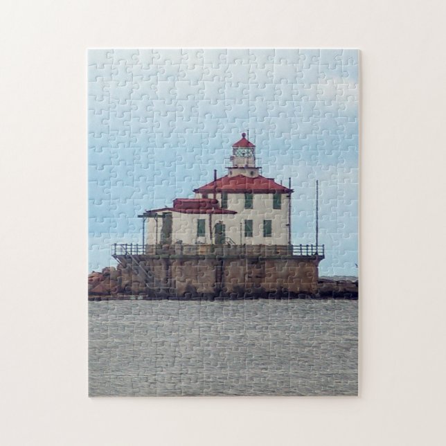 Ashtabula Harbour Light Jigsaw Puzzle (Vertical)