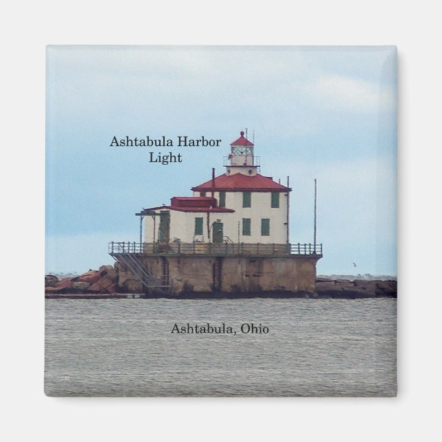 Ashtabula Harbour Light magnet (Front)