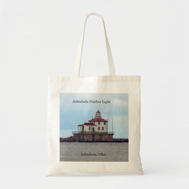 Ashtabula Harbour Light tote bag (Front)