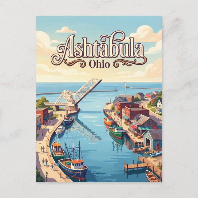 Ashtabula, Ohio Postcard (Front)