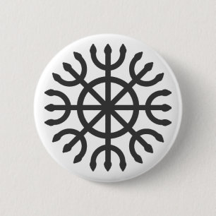 ashtánga yantra 6 cm round badge