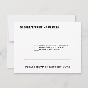 Ashton Bar Mitzvah RSVP Card