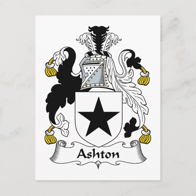 Ashton Family Crest Postcard (Front)