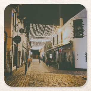 Ashton Lane, Glasgow, Scotland Square Paper Coaster